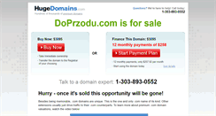 Desktop Screenshot of dupcie.doprzodu.com